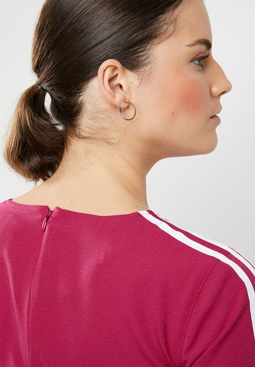 adidas Originals - 3 short sleeve stripe tee - pink