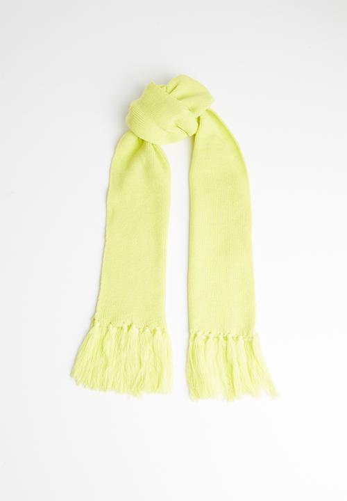 Superbalist - Fluffy tassel scarf - yellow