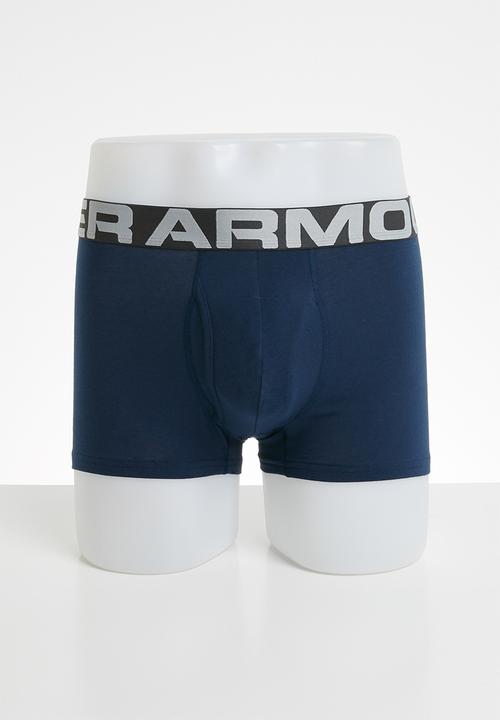 Under Armour - Charged cotton 3inch 3 pack boxer briefs- royal/academy