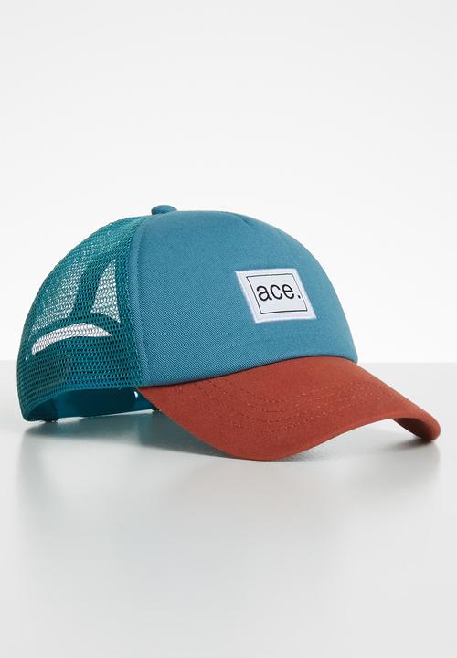 Cotton On - Baseball cap - turquoise & rust 