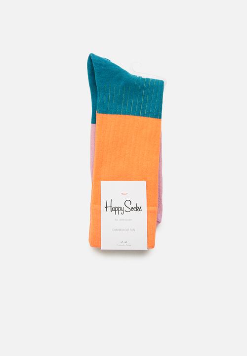 Happy Socks - Block rib socks - multi