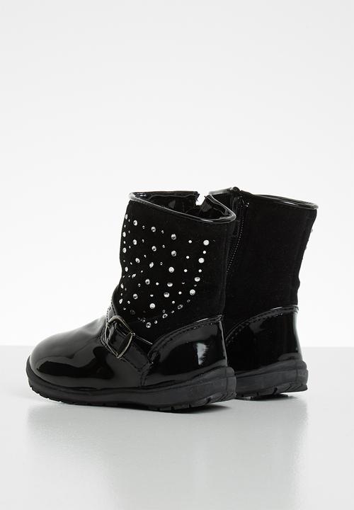 Pop Candy - Embellished boots - black