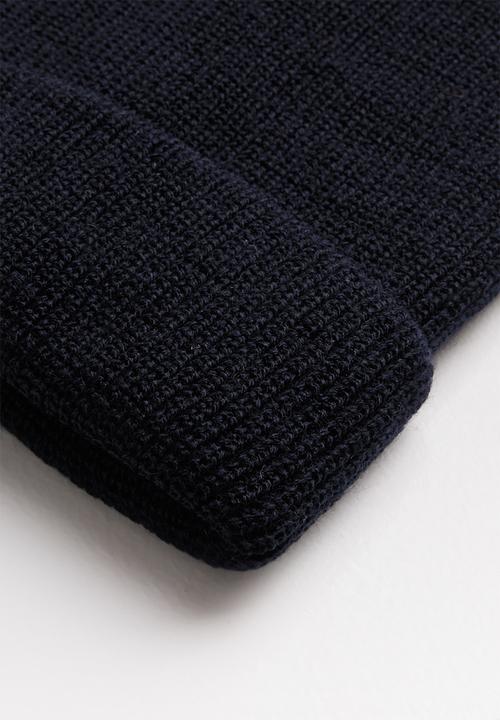 Superbalist - Slouchy turn up beanie - navy