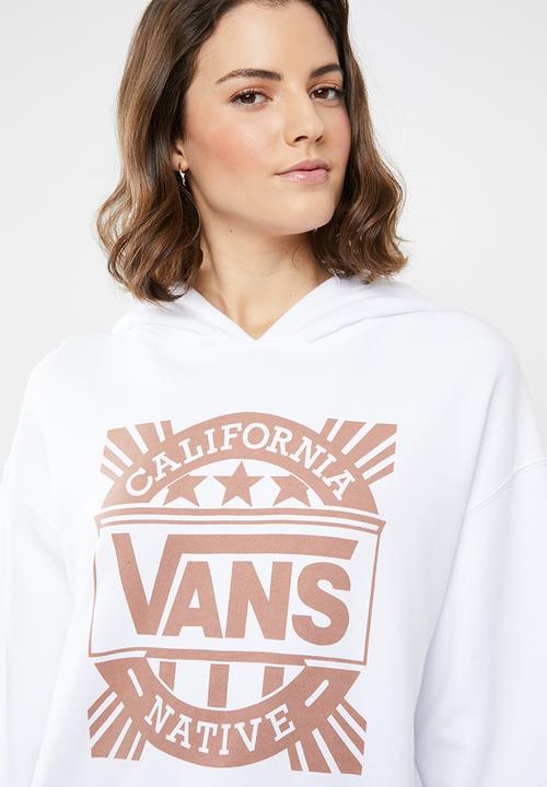 Vans - Cali native hoodie long sleeve top - white
