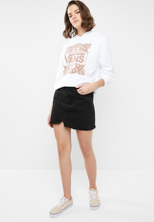 Vans - Cali native hoodie long sleeve top - white