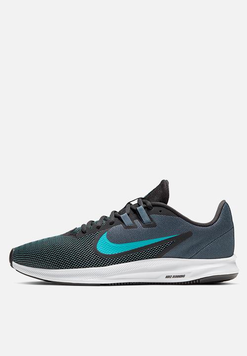 Nike - Downshifter 9 - black/blue lagoon-monsoon blue-white