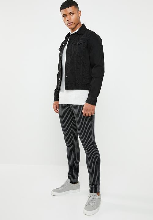 Jack & Jones - Tanner pants - black & white