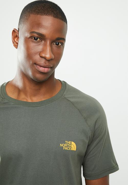 The North Face - Raglan short sleeve redbox tee - green