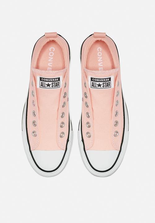 Converse - All Star Lift Slip - washed coral/white/black