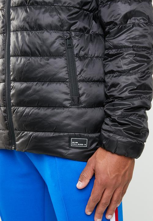 Only & Sons - Hooded puffer - black