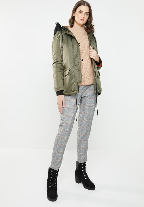 Brave Soul - Contrast parka - khaki 