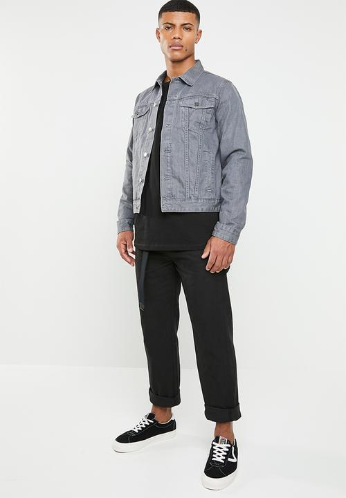 Superbalist - Basic denim trucker jacket - grey