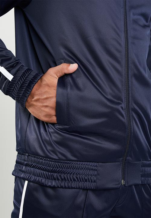 Superbalist - Side stripe tricot tracktop - navy