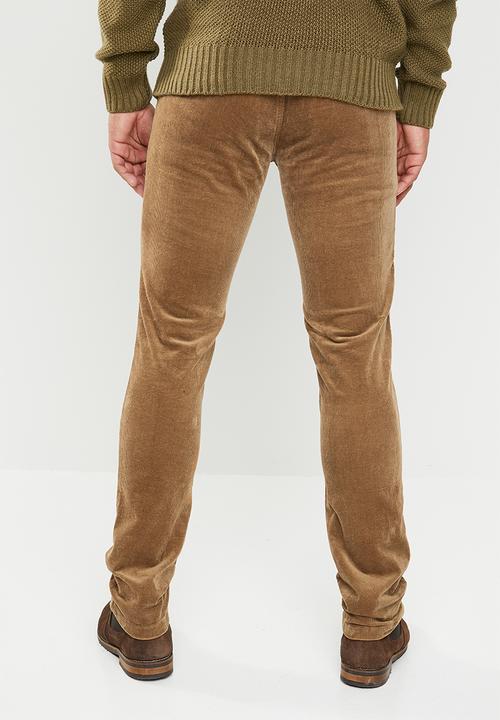 Superbalist - Slim fit corduroy chino - tan