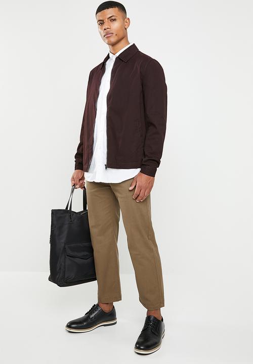 Superbalist - Wide cropped chino - brown
