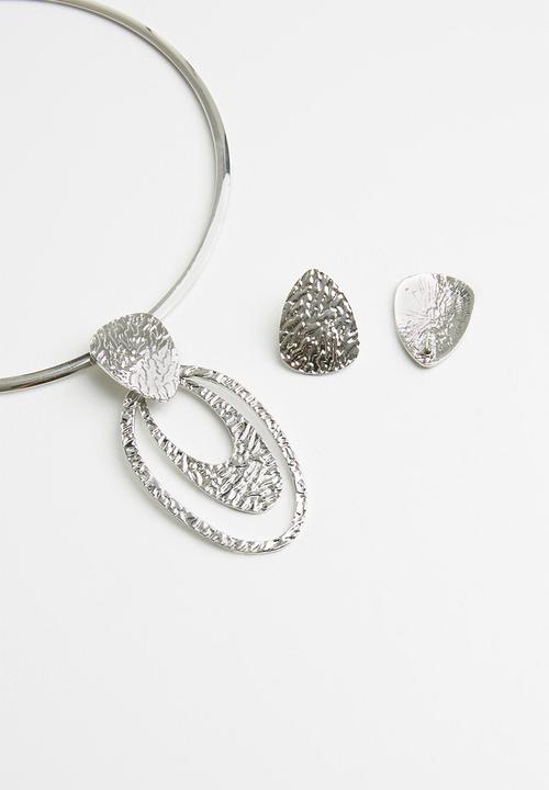 Joy Collectables - Necklace and earrings set - silver
