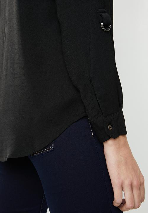 Jacqueline de Yong - Yenzo long sleeve shirt - black