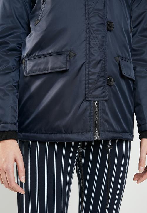 Brave Soul - Contrast parka - navy