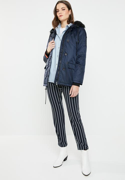 Brave Soul - Contrast parka - navy