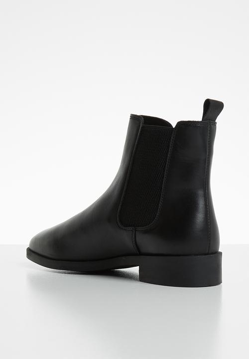 Vero Moda - Loa leather chelsea boot - black