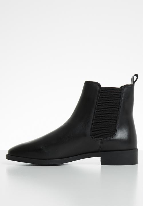 Vero Moda - Loa leather chelsea boot - black