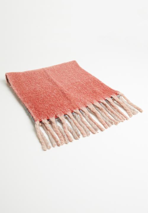 MANGO - Fringed degraded scarf - multi
