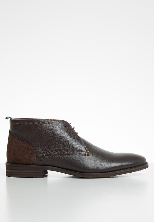 Pringle of Scotland - Brant leather boot - brown