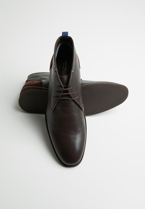 Pringle of Scotland - Brant leather boot - brown