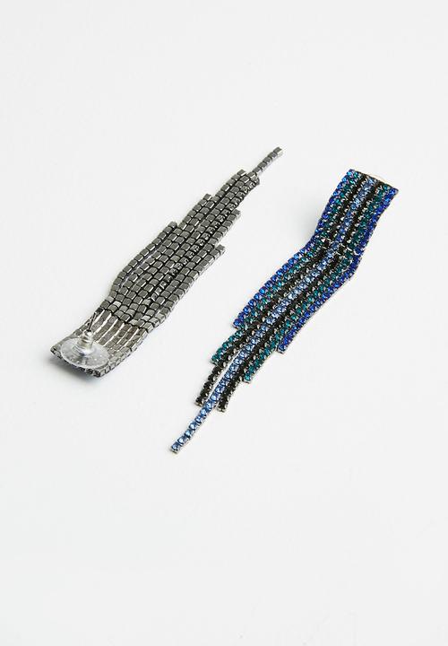 Superbalist - Alexandra diamante earrings - blue