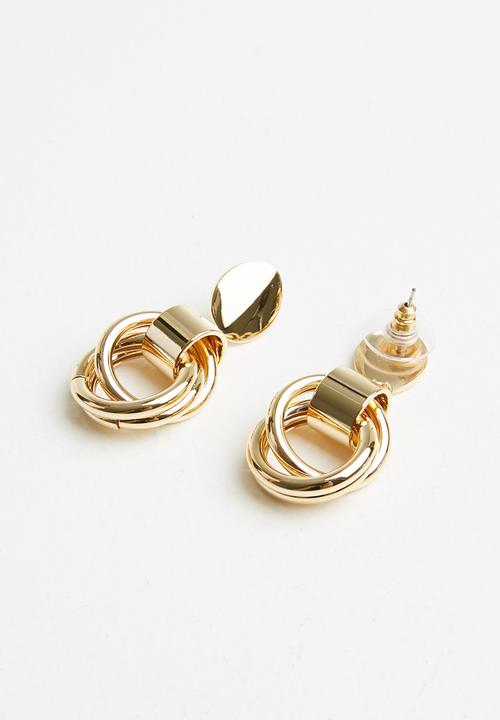 Superbalist - Alison hoop earrings - gold