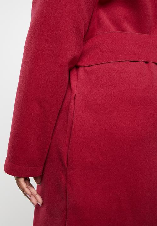 STYLE REPUBLIC PLUS - Waterfall coat - red