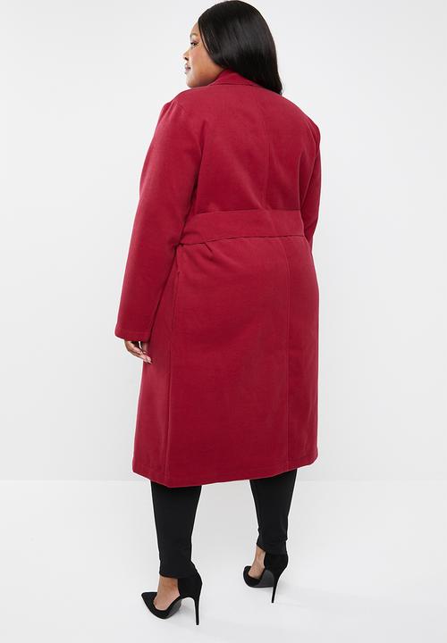 STYLE REPUBLIC PLUS - Waterfall coat - red