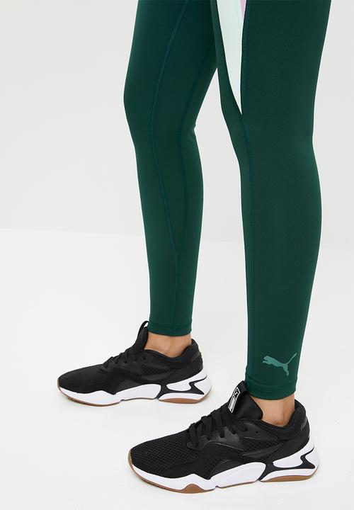 PUMA - Full tight legging performance - green & pink