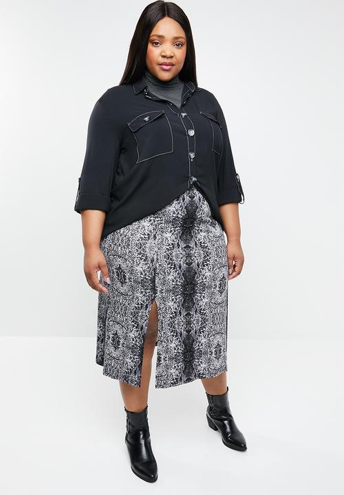 STYLE REPUBLIC PLUS - Utility style shirt - black