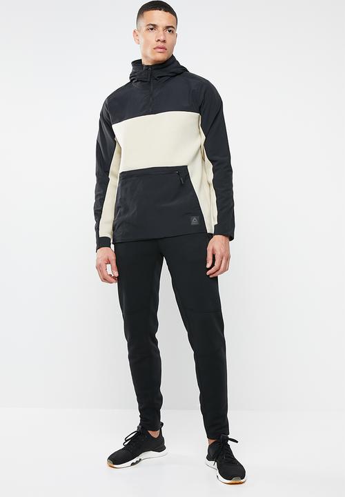 Reebok - TS control hoodie - black & beige
