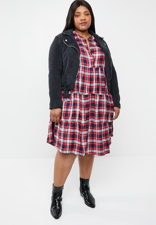STYLE REPUBLIC PLUS - Tiered A-line dress - multi