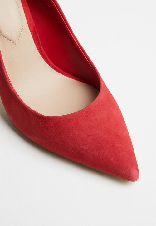 ALDO - Traycey suede heel - red
