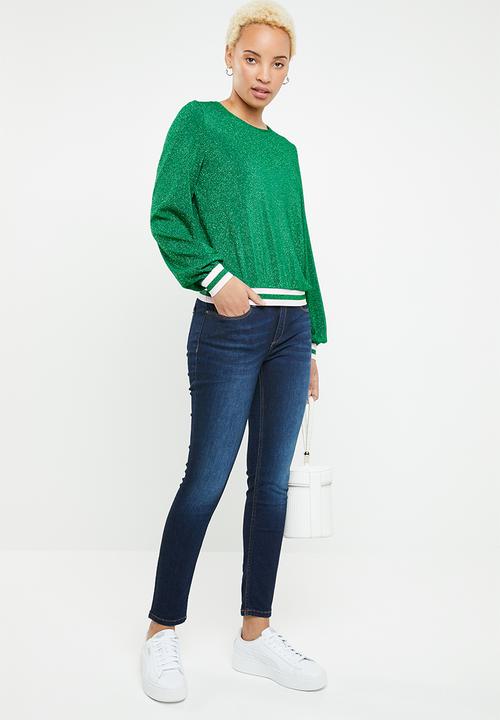ONLY - Caysa long sleeve top - green