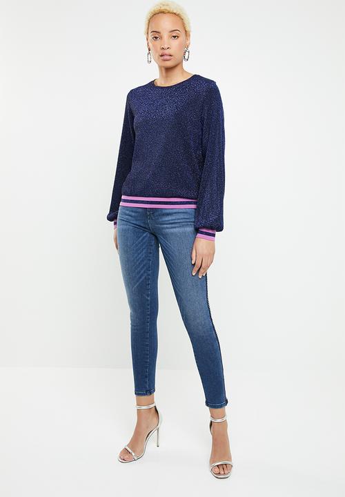 ONLY - Caysa long sleeve top - blue
