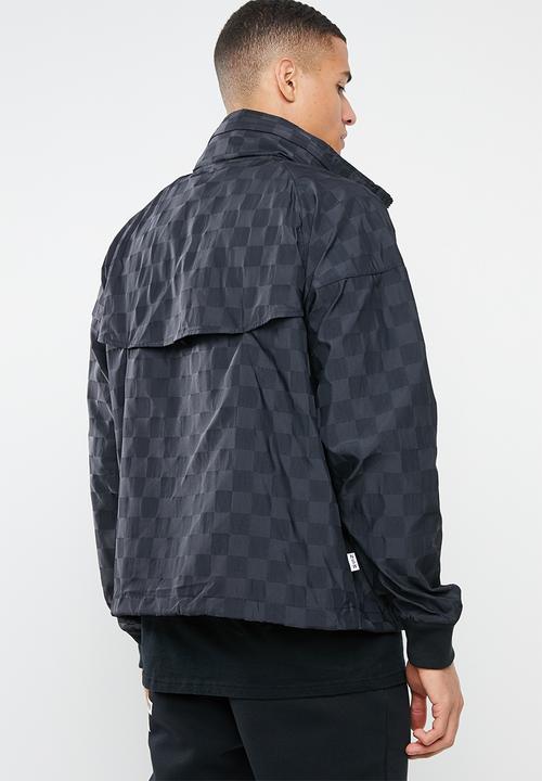 Nike - M nsw nsp wr jkt check - black
