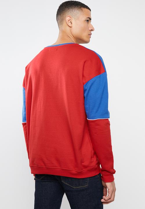 Superbalist - Oversized colourblocked crew sweat - multi