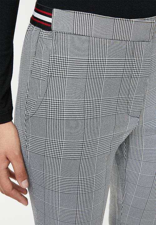 Noisy May - Melissa fitted check pants - multi