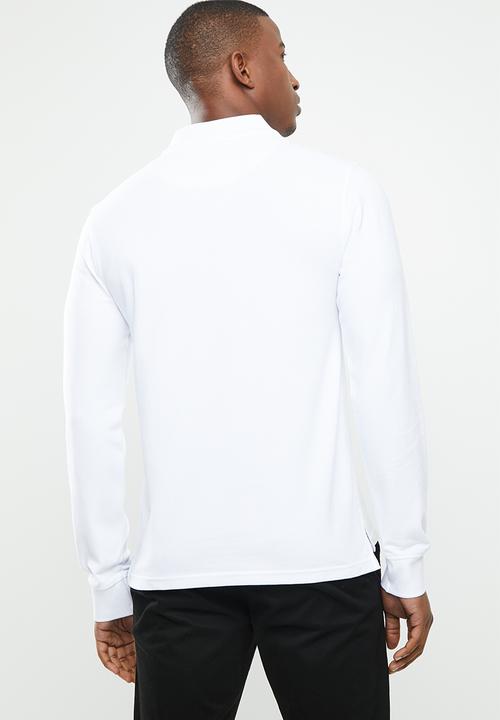 POLO - Stretch pique golfer - white