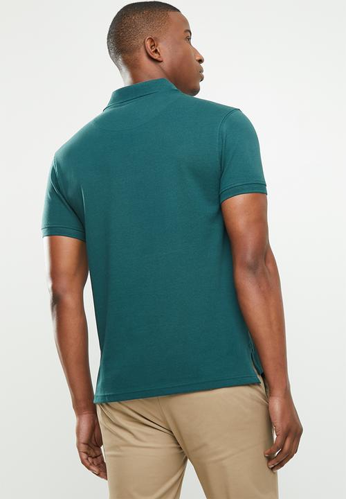 POLO - Stretch pique golfer - dark green