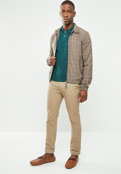POLO - Stretch pique golfer - dark green