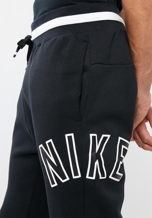 Nike - Nike air pant fleece - black & white