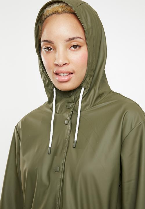 ONLY - Fine raincoat - green