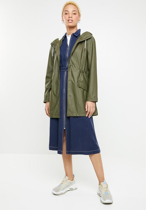 ONLY - Fine raincoat - green