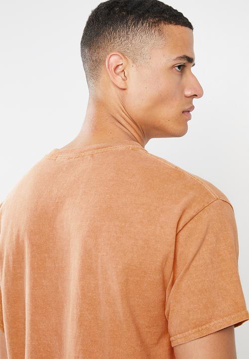 Mennace - Embroidered signature tee - orange