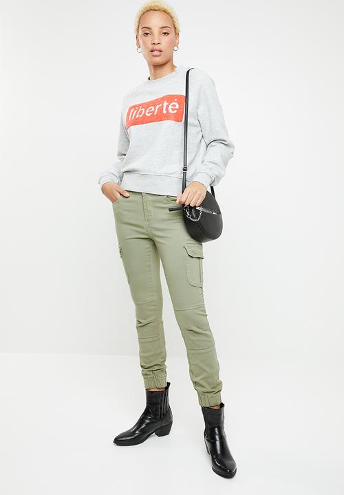 ONLY - Missouri ankle cargo pants - green